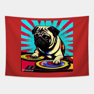 Pug DJ Tapestry