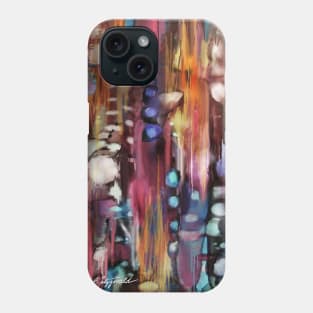 Colorful Digital Abstract with Lighted Bubbles (Jean B. Fitzgerald) Phone Case