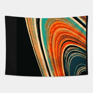 SATURN'S PATTERN - RINGS OF SATURN DIGITAL ILLUSTRATION Tapestry