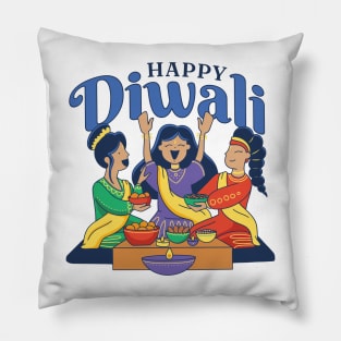 Festival of Lights Deepavali - Happy Diwali Pillow