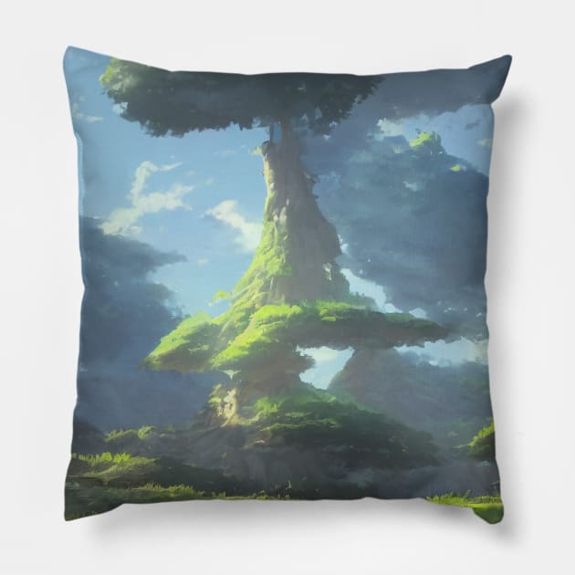 landscape pictures for wall cheerful Pillow by GoranDesign