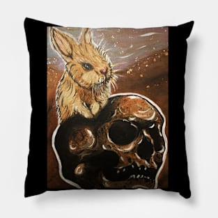 Skull Bunny Pillow