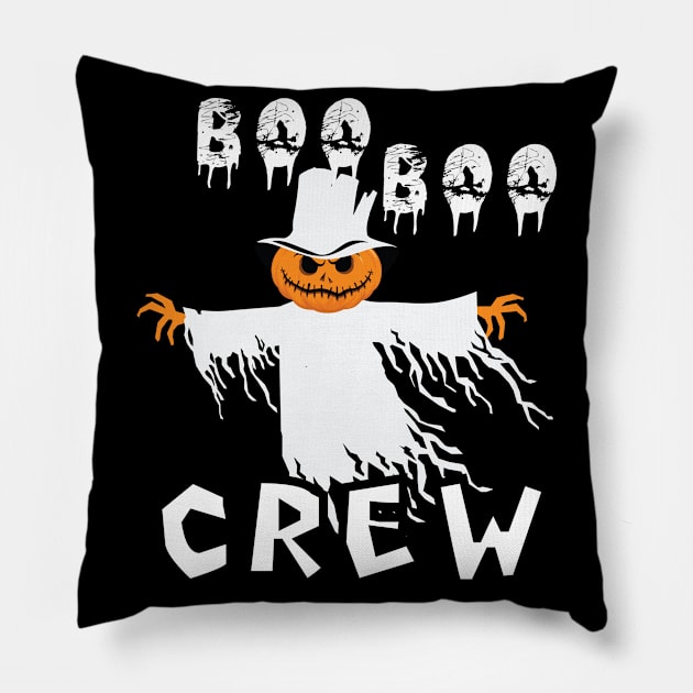 Boo Boo Crew Nurse Shirts Halloween Nurse Shirts for Women Pillow by mo designs 95