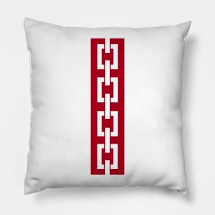 Vertical Red Chain Pillow
