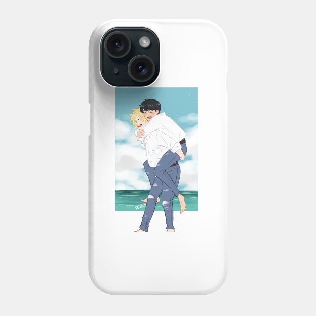 Banana Fish - Ash and Eiji in Cape Cod Phone Case by MykaAndSalmon