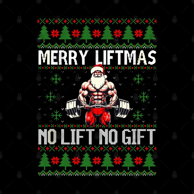 Merry Liftmas From North Swole Muscle Santa Weightlifting by rhazi mode plagget