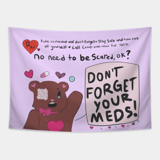 Don't Forget Your Meds! Tapestry by lemon_ghostea