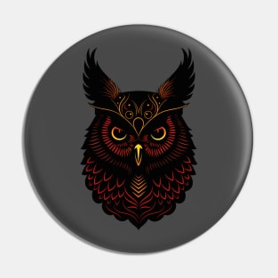 DARK OWL COLORED 01 Pin