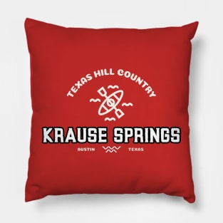 KRAUSE SPRINGS AUSTIN TEXAS T-SHIRT Pillow