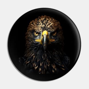 Black and Gold Eagle Pin