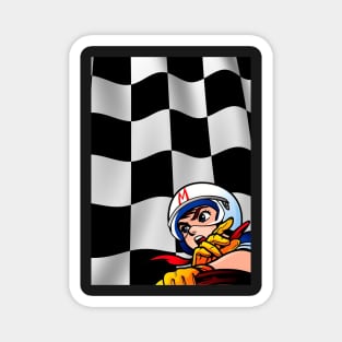 Speed Racer Checkered Flag! Magnet