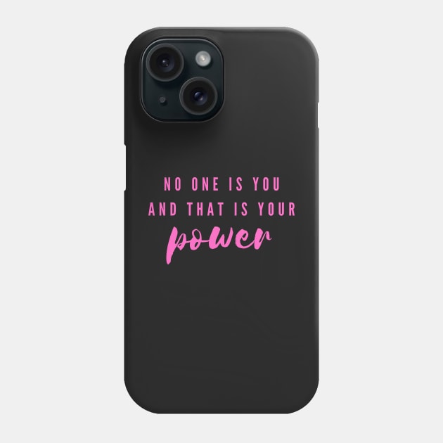 Power Inspirational Quote Phone Case by Felicity-K