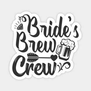 Bride's Brew Crew Magnet