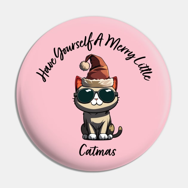 Merry Catmas Pin by burlytx