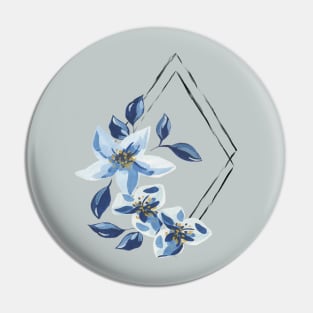 Blue Wildflowers Pin