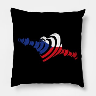 Corazón Bandera República Checa Eurovisión Pillow