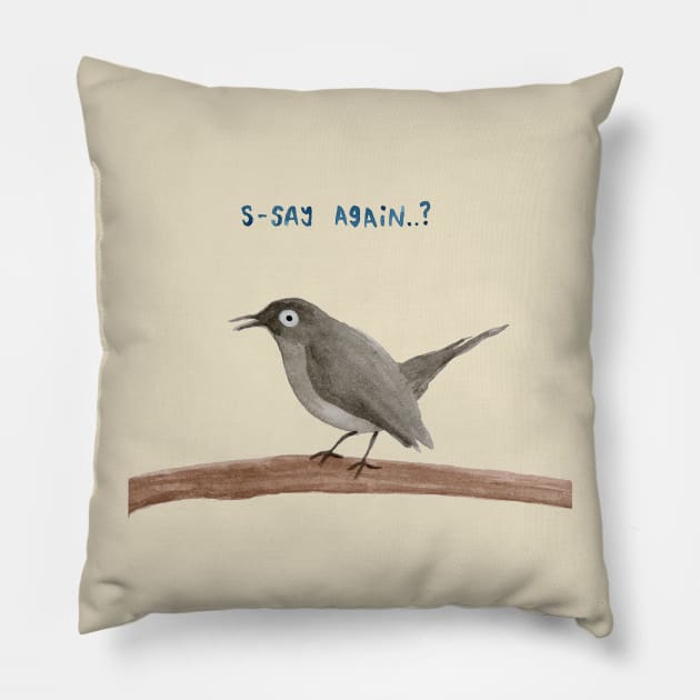 Grey Trembler Pillow by Sophie Corrigan