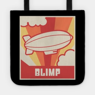 Retro Vintage Dirigible Airship Blimp Tote