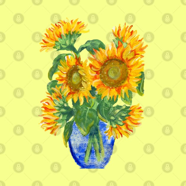 Painted Sunflowers by Artistic-Nomad