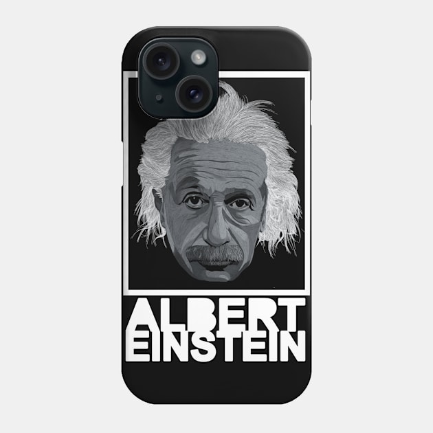 Albert Einstein Whitney Text Phone Case by Flank Ivan