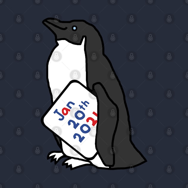 Inauguration Day Cute Penguin by ellenhenryart