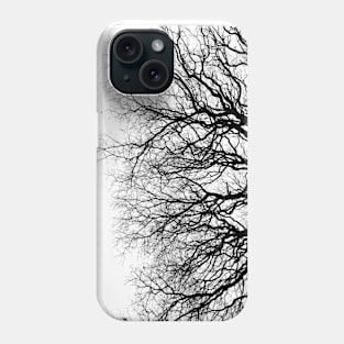 Winter wood in the country. Phone Case