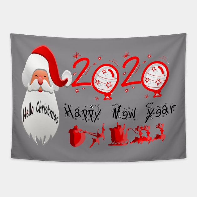 HAPPY NEW YEAR 2020 Tapestry by TOPTshirt