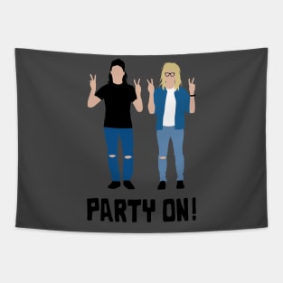 Wayne's World Minimal Style Tapestry