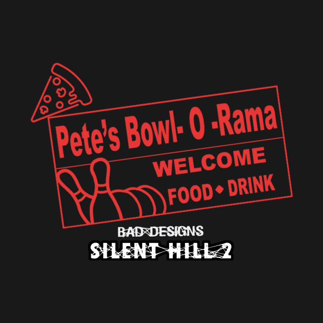 Silent Hill 2 - Pete's Bowl-O-Rama, Eddie eating Pizza - Bad Designs by naraic101