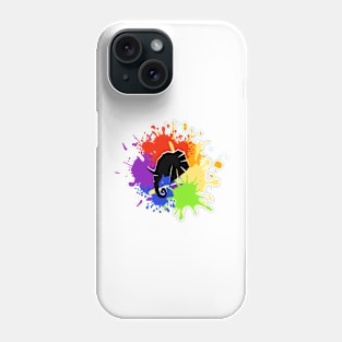 Elephant Paint Splash Phone Case