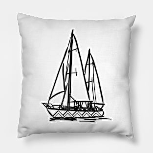 vinta boat Pillow