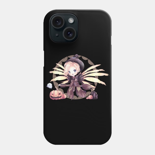 Cute Chibi Mercy Witch Painting Phone Case by Blonya