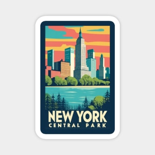 A Vintage Travel Art of New York - US Magnet