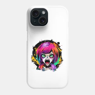 Zombie Teenage Girl Halloween Phone Case