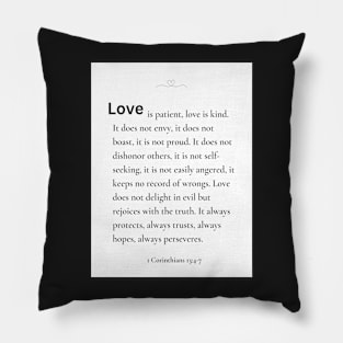 LOVE | Bible verse Pillow