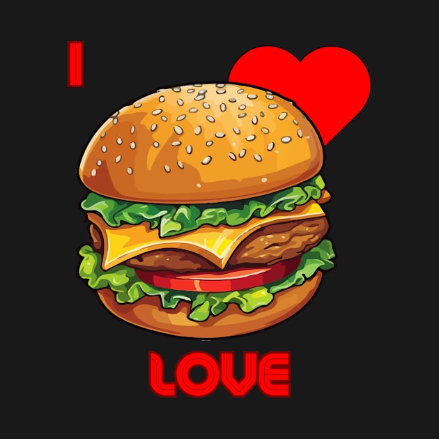 i love hamburger by GraphiPro