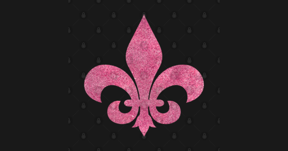 Fleur de lis (Rose Glitter) Fleur De Lis TShirt TeePublic