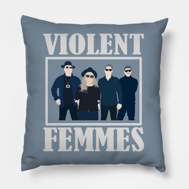 Violent Femmes Silhouette A3 Pillow by Vatar