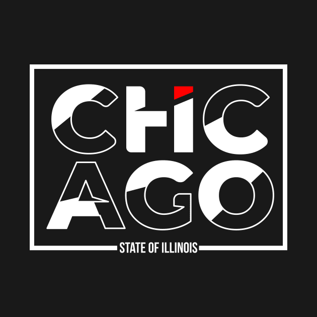 Chicago Typography design by Illusion Art