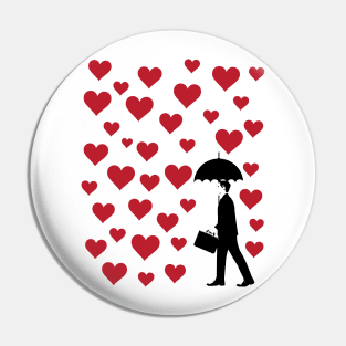 No Love Business Man Pin