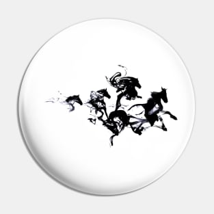 Black Horses Pin