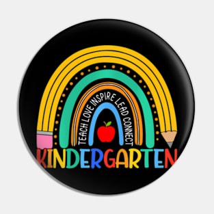 Team Kindergarten Rainbow Back To School Kinder Teacher Pin