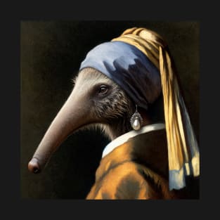 Wildlife Conservation - Pearl Earring Giant anteater Meme T-Shirt