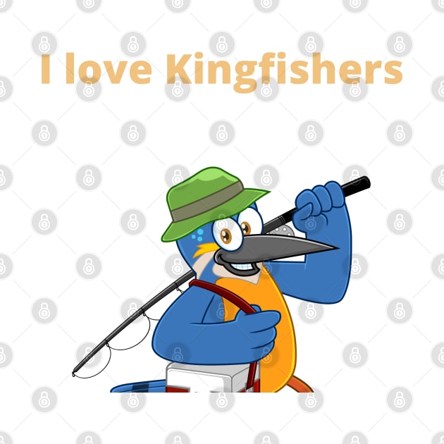 I love Kingfishers - Kingfisher by PsyCave