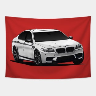 BMW M5 F10 White Tapestry