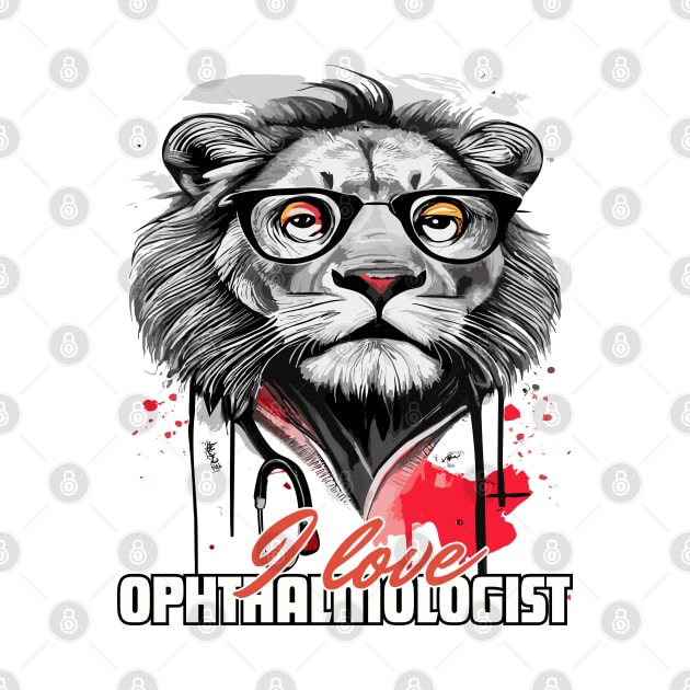 I love Ophthalmologist lion brafdesign by Brafdesign