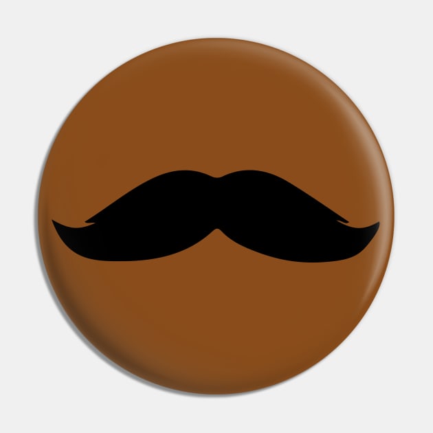 Moustache - Bushy (Skin tone E) Pin by helengarvey