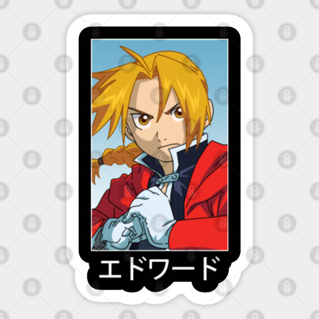Get Wallpaper Fullmetal Alchemist Edward Elric Edward Elric Sticker Teepublic For Free