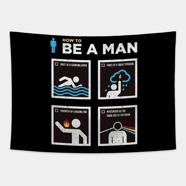 How to Be a Man Tapestry by kiwodesign