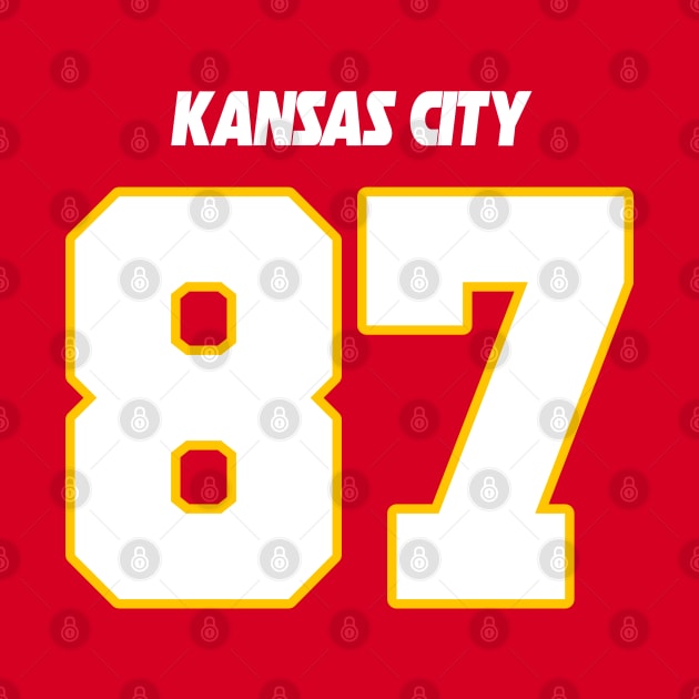 Travis Kelce Jersey (Front/Back Print) by darklordpug